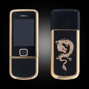 Nokia 8800 vàng hồng đen đính rồng