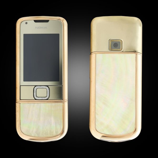 Nokia 8800 vàng hồng khảm trai đính đá