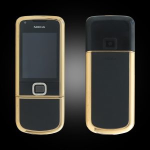 Nokia 8800 vàng hồng điểm đá da đen