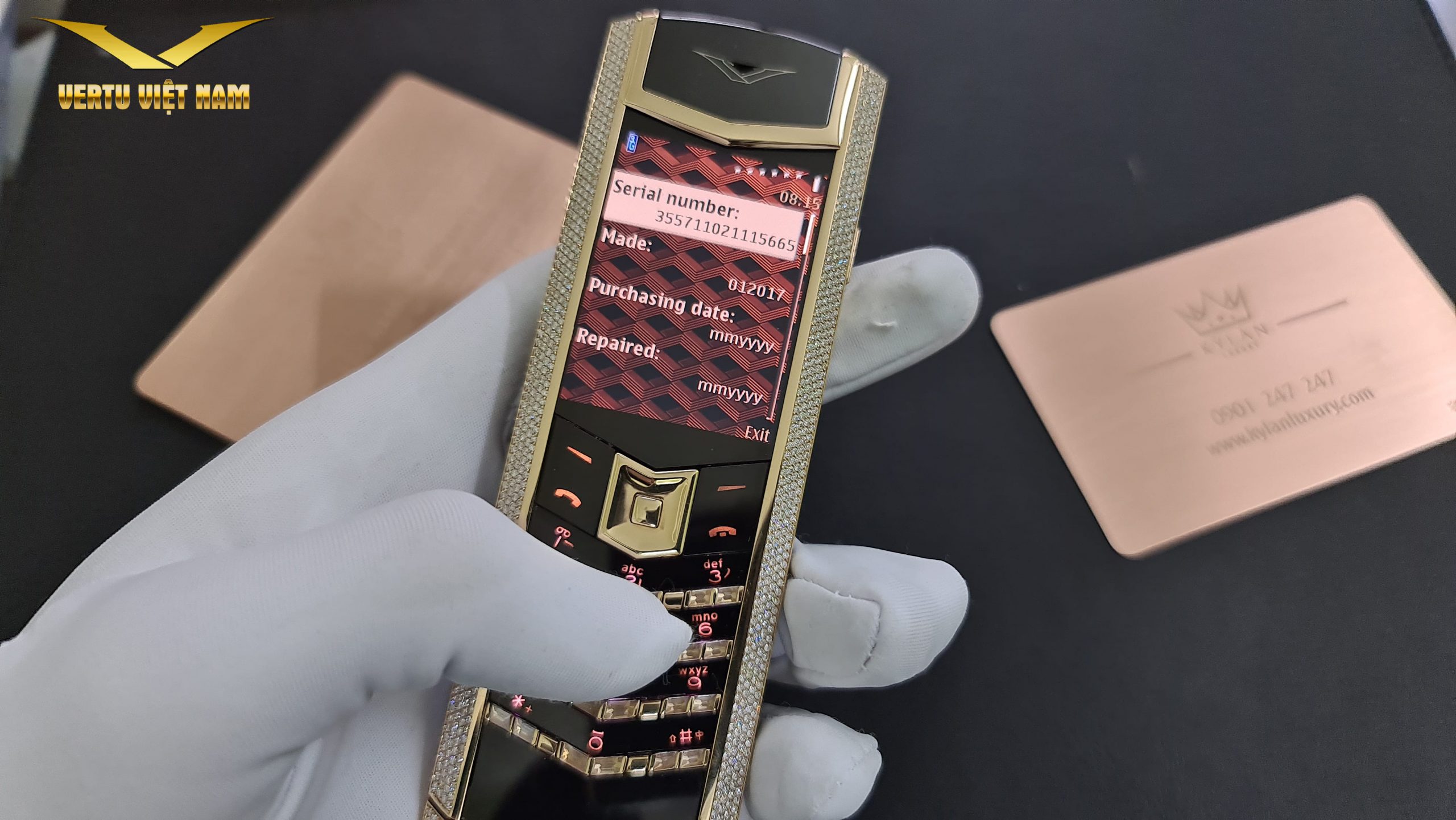 Cách kiểm tra điện thoại vertu chính hãng