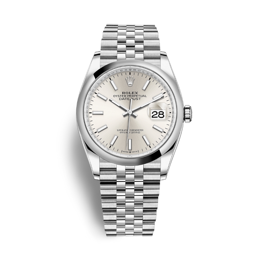 dong ho rolex datejust 36 126200 0001 mat so bac day deo jubilee 8